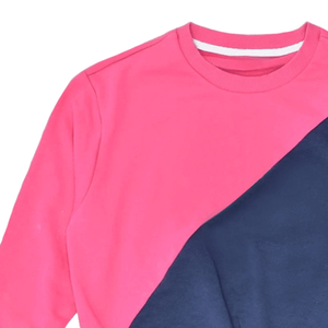 Sudadera de cuello redondo de algodón 100% para mujer, Top básico de invierno con estampado Digital de lana multicolor, patrón sólido - Product Image 4