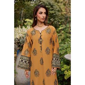 Ensemble chemise et pantalon en mousseline de soie pour femme BATIK-2PC, col en V, broderie, respirant, printemps/été, broderie de paillettes BIC-239 - Product Image 2