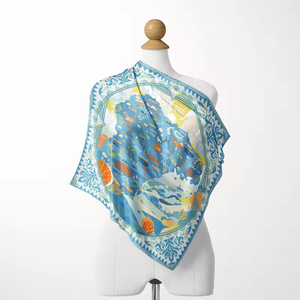 Vente en gros bandana personnalisé avec logo foulard bandana en coton, soie et polyester bandanas imprimés carrés en satin de soie personnalisés - Product Image 2