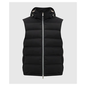 Custom Logo Thick Winter <b>Men's</b> Puffer Bubble Vest Jacket Unisex with Hood <b>Men's</b> Vests & <b>Waistcoats</b> - Product Image 4