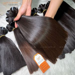 Extensions de cheveux vierges vietnamiennes de qualité supérieure, lisses, double trame, mèches de cheveux bruts, soyeux et naturel, meilleur prix - Product Image 4