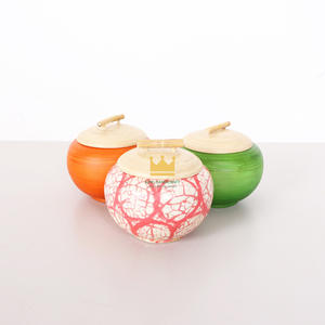 Ramadan Bamboo Jars <b>Boxes</b> with Mother of Pearls and Lid for Storage Candy, Sunflower Seeds, Home Decor from Vietnam - Product Image 5