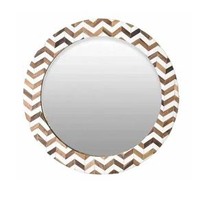 Round Simple Mirror Stylish Minimalist Decorative Piece For Bedroom Bathroom <b>Vanity</b> <b>Desk</b> And Modern Home Decor From India - Product Image 2