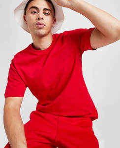 Fábrica 250 Gsm personalizado su propia marca de impresión de manga completa hombro caído camiseta de gran tamaño Ringer transpirable cuello en V camisetas - Product Image 3