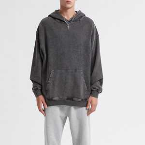 Sudadera con Capucha Deportiva Informal para Hombre, Sudadera con Capucha Holgada de 430 g, Sudadera de Forro Polar Personalizada, Sudadera Gruesa 100% Algodón para Hombre - Product Image 3