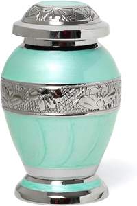 Souvenir Embrasser Orange Couleur Double Coeur Urnes Crémation Top Vente En Métal Petit Souvenir Fait Inde - Product Image 6