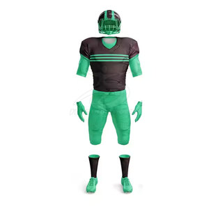 Tenue de football américain pour adulte avec protections légères grande taille et maillot souple à manches courtes respirant pour une liberté de mouvement facile - Product Image 2