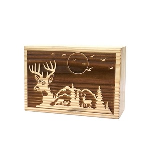 Caja de urna de madera para cenizas humanas Cremación personalizada para cenizas Árbol DE LA VIDA urna para mamá y papá - Product Image 2