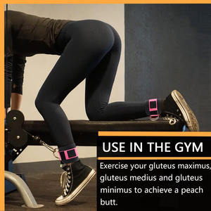 Correa de Tobillo Acolchada de Neopreno Personalizada al por Mayor para Máquina de Cable, Ajustable, para Ejercicios de Musculación, Fitness, Piernas, Glúteos y Kickback - Product Image 3