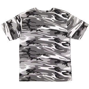 T-shirt camouflage Woodland adulte | 100% coton col rond manches courtes | T-shirt camouflage extérieur durable et respirant - Product Image 3