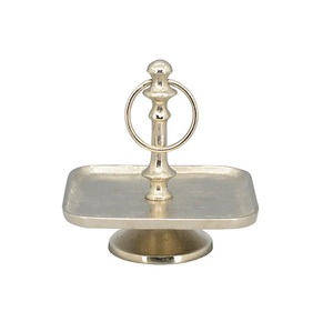 Soporte de pastel de boda de diseño de lujo con tapa de mármol negro versátil para bodas y fiestas de celebración con tamaños de 10 pulgadas - Product Image 3