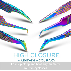 Pince à cils et sourcils en acier inoxydable personnalisée professionnelle outil d'extension de cils personnalisable de haute qualité - Product Image 6