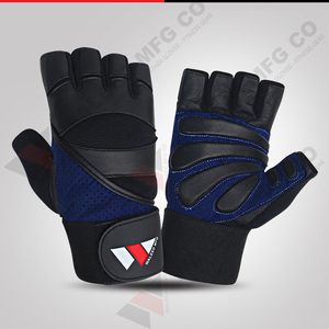 Équipement de sport de plein air, gants fins à demi-doigts pour le fitness, le cyclisme, respirants, rouges, gants de sport noirs - Product Image 2