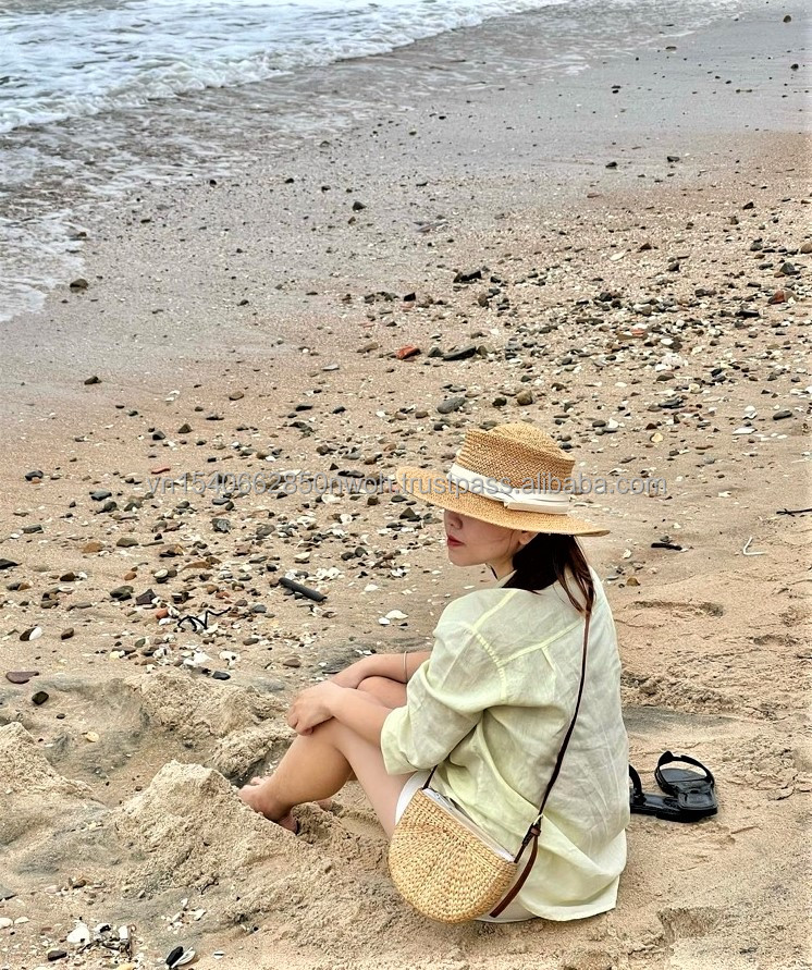 Sac à Main En Paille HINAYOSAN Pour Femme - Grande Capacité, Léger, Idéal Plage Et Voyage