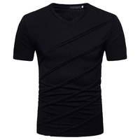 T-shirt Homme 100% Coton Peigné Imprimé Personnalisé Couleur Unie Manches Courtes Col Rond Respirant 180g Coupe Oversize En Promotion
