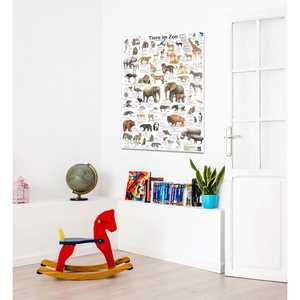 Póster de Animales en el Zoológico de Estilo Moderno DIN A1 Diseño Alemán para Decoración de Pared - Product Image 1