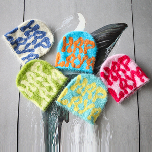 Sombreros personalizados de invierno Jacquard All Over Print logo Beanie Hats - Product Image 2