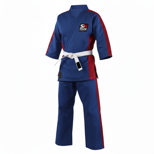 Wholesale Martial Arts Wear Karate Uniform Sets Twill/<b>Canvas</b> Unisex Adults Breathable Front Logo Reasonable Price Uniform - Product Image 3