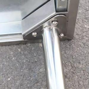 Mesa de Trabajo Comercial de Dos Niveles de Acero Inoxidable 201 304 de Alta Resistencia con Protector Trasero Fácil de Limpiar <span class=keywords><strong>para</strong></span> Cocinas Concurridas - Product Image 3