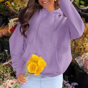 Sudadera con Capucha Premium de Corte Holgado, Estilo Urbano Vintage, Sudadera Casual Esencial para Mujer, Fabricada con Felpa Suave - Product Image 5
