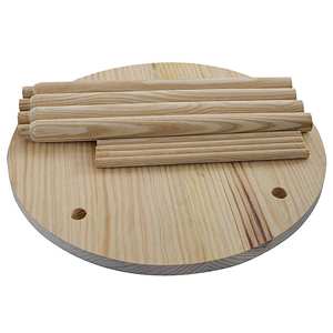 WELL HOME Ensemble de meubles pour enfants en bois de pin rond, table et 2 tabourets pour enfants - Product Image 5
