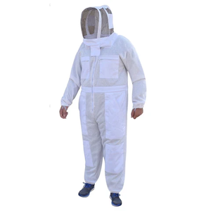 Traje de apicultura Protección UV 50 + Transpirable A prueba de picaduras Protector 100% Malla de algodón Overol duradero y velo Apiary Beekeeper - Product Image 2