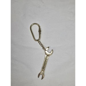 Llavero de Latón Hecho a Mano Estilo Vintage con Mosquetón, Llavero Metálico de Acero Inoxidable, la Señatura del Artesano - Product Image 3