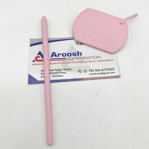 Vente en gros d'extensions de cils de marque privée beauté carré rose Inspections de couleur miroirs pince à épiler à sourcils pointe pointue pour artistes - Product Image 4