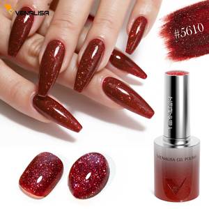 VENALISA Regalo de Navidad y Año Nuevo, Esmalte de Uñas en Gel con Purpurina Efecto Ojo de Gato, 10 ml, Sin TPO ni Hema, 60 Colores con Exhibidor de Colores - Product Image 2