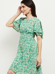 Vestido corto de algodón con bloque de mano indio, vestido de regalo de boda personalizado para novia, ropa de verano, vestido informal con estampado floral, regalo para ella - Product Image 3