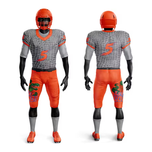 Uniformes de Fútbol Americano de Alta Calidad, 100% Poliéster, Manga Corta, Diseño Sólido y a Cuadros, Ligeros y Transpirables para Otoño/Verano - Product Image 4