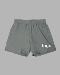 Wholesale Men's Athletic Shorts Anti-Wrinkle Canvas Pockets <b>Elastic</b> <b>Waistband</b> Quick Dry 100% Cotton Solid Casual Design Gym - Product Image 2