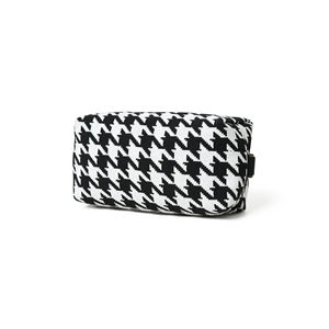JACQUARD Large Leather Travel <b>Washbag</b> Zipper Closure Customized Logo Bohemian Geometric Pattern Factory-Direct New Arrival <b>Women</b> - Product Image 4