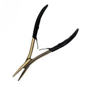 Pinzas de Acero Inoxidable con Punta Plana y Dientes para Extensiones de Cabello - Product Image 6