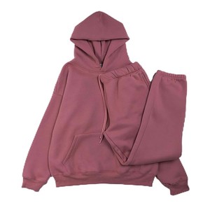 ชุดวอร์มกางเกงสองชิ้นสำหรับผู้ชายชุดกีฬาผ้าคอตตอนฟลีซน้ำหนักมาก - Product Image 6