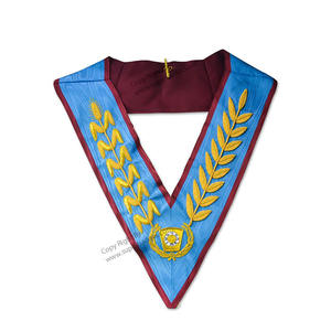 Meilleure vente franc-maçonnerie Regalia col Grand rang robe complète col officiers Unifo tissu brodé fabriqué maçonnique Regalia - Product Image 6