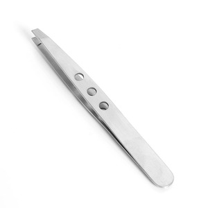 Pinces à épiler en acier inoxydable à pointes arrondies pour l'épilation des sourcils pour femmes ou hommes, pinces à épiler personnalisées avec logo, soins de beauté - Product Image 5