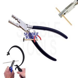 Pince coupante et de préhension en acier inoxydable avec poignée en PVC, 3 fentes 2MM-10MM, outils de fabrication de bijoux DIY pour la découpe de tiges carrées D - Product Image 3