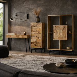 Silla de Comedor Cuadrada Moderna, Ecológica, Impermeable, de Madera de Mango Sólida, Diseño Industrial Metropolitano, Muebles para el Hogar, Múltiples Colores - Product Image 3