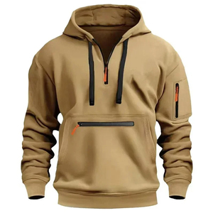 High Quality 300gsm Boxy Hoodie for <b>Men</b> Cotton Heavyweight Hoodie <b>Pullover</b> Sweatshirt Custom Logo French Terry Blank Hoodies - Product Image 3