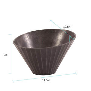 2025 Attractive Simple Design Modern Wholesale For Kitchen Handmade Fancy Metal <b>Large</b> Aluminum Fruit <b>Bowl</b> To Serve & For Parties - Product Image 2