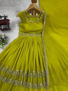 ชุดเดรสอินเดียดั้งเดิมดีไซน์เนอร์ georgette sharara salwar kameez - Product Image 5