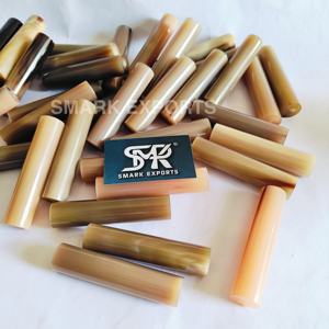 Rouleau de corne de bœuf écologique poli pour manches de couteaux et tampons de sceau, artisanat fait main d'Inde - Product Image 1