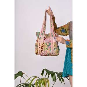 Sac à bandoulière vintage pour femme, style bohème hippie, broderie Suzani, fait main, cousu à la main, grande capacité, doux, écologique - Product Image 2