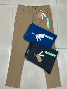 Pantalones Casuales de Sarga para Hombre, Nueva Llegada, Alta Calidad, Venta al Por Mayor, Ecológicos, Transpirables, Corte Regular, Sarga de Algodón Lavada - Product Image 3