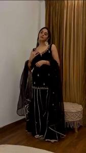 Elegant A-Line Salwar Kameez Satin Floral Embroidery High Floor-Length Wedding Dress Ladies Ready-Made Indian Pakistani Midi - Product Image 5