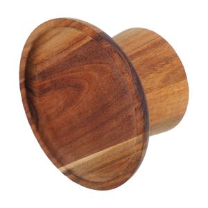 PRODUCTOS DISEÑO HECHO A MANO FORMA REDONDA TARTA DE CUMPLEAÑOS Soporte para servir para fiesta Celebración Servidor de pastel de madera - Product Image 5