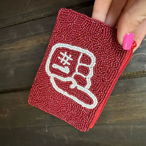 Monedero de playa con cuentas hechas a mano, estilo bohemio chic, con cremallera, para viajes de verano y regalos, venta al por mayor - Product Image 1