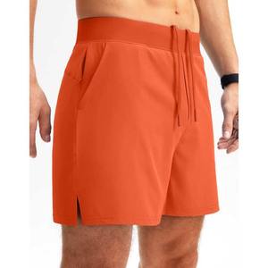 <b>Men's</b> Casual Fitness Gym <b>Shorts</b> Solid Pattern Lightweight Breathable Polyester Mesh Mid Waist Drawstring 7 Inch Zip Pockets Sale - Product Image 3