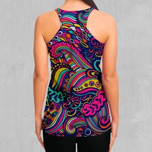 Débardeur de course à pied personnalisé avec logo long devant respirant et impression par sublimation pour femmes - Product Image 2